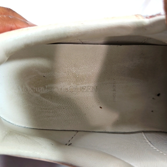 Alexander McQueen Girls Topaz Rose Glitter Oversized Sneakers Size 32 - Picture 10 of 11